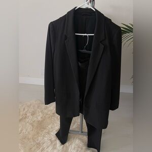 All Saints women black suit